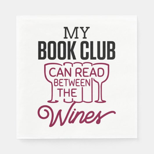 Funny Book Club Serviette (Vorderseite)