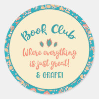 Funny Book Club Wein Trinken