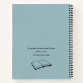 Funny Book Club Zitat Personalisiert Notizblock (Rückseite)