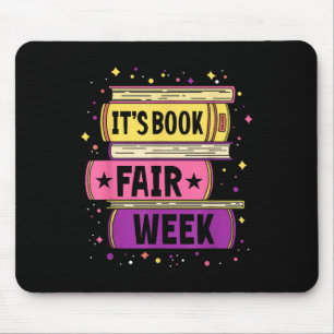 Funny Book Fair Bookworm Bibliothek The Book Fair  Mousepad
