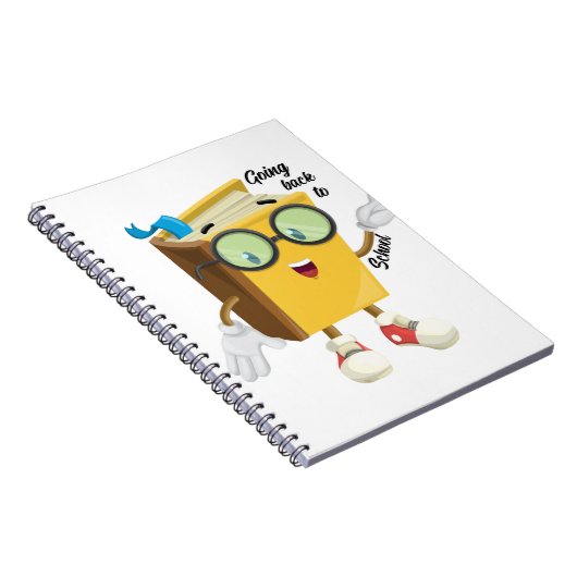 Funny Book Glass Trendy Paper Shoe Notebook Notizblock (Rechte Seite)