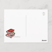 Funny Book Hangover Definition Book Lover Postcard Postkarte (Rückseite)