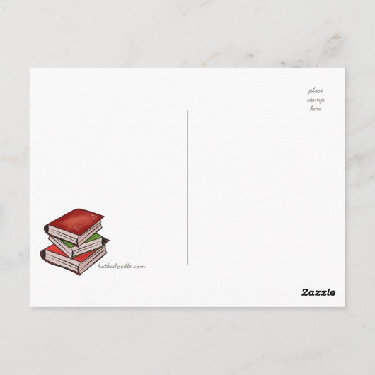 Funny Book Hangover Definition Book Lover Postcard Postkarte (Rückseite)