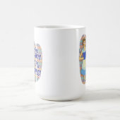 Funny Book Hoarder Retro Hausfrau Kitsch Kaffeetasse (Mittel)