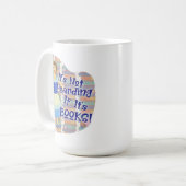 Funny Book Hoarder Retro Hausfrau Kitsch Kaffeetasse (Vorderseite Links)