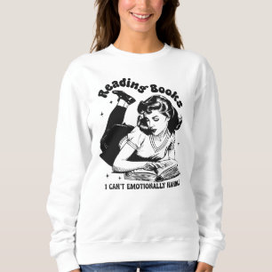 Funny book liebt Wortkunst Sweatshirt