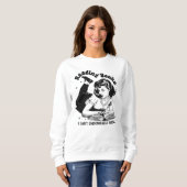 Funny book liebt Wortkunst Sweatshirt (Vorne ganz)
