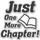 Funny Book Lover Aufkleber (Vorderseite)