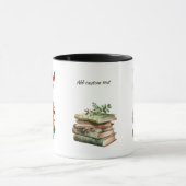 Funny Book Lover Bibliophile Custom Illustriert Tasse (Zentrum)