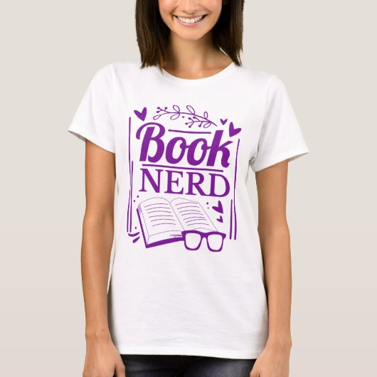 Funny Book Lover Book Nerd T-Shirt (Vorderseite)