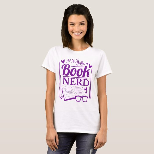 Funny Book Lover Book Nerd T-Shirt (Vorne ganz)