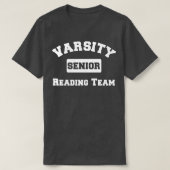 Funny Book Lover Design Varsity Reading Team T-Shirt (Design vorne)