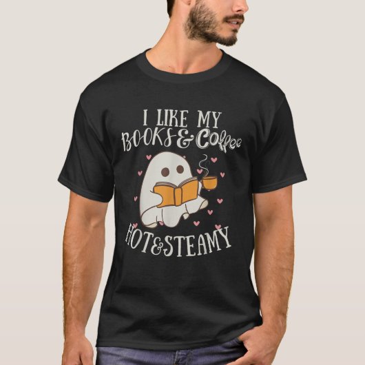 FUNNY Book Lover Ghost Reader Booklehrer Libr T-Shirt (Vorderseite)