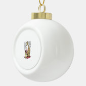 Funny Book Lover Giraffe Long Form Tall Tales Lese Keramik Kugel-Ornament (Rechts)