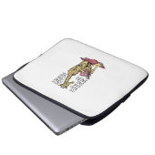 Funny Book Lover Giraffe Long Form Tall Tales Lese Laptopschutzhülle (Vorne Knopf)