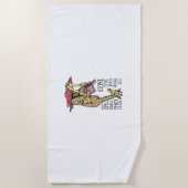 Funny Book Lover Giraffe Long Form Tall Tales Lese Strandtuch (Vorderseite)