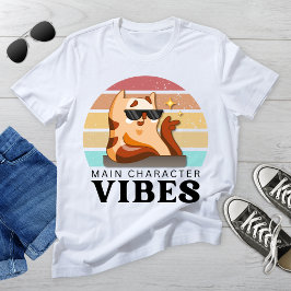 Funny Book Lover Hauptdarsteller Vibes T-Shirt