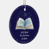 Funny Book Lover Keramik Ornament (Rechts)