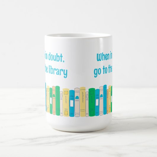 Funny book lover library Tasse (Mittel)