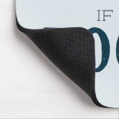 Funny Book Lover "Not Hoarding if it's Books" Blau Mousepad (Ecke)