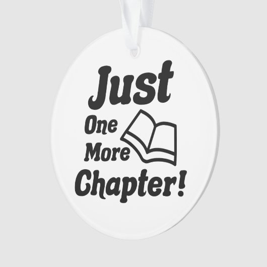 Funny Book Lover Ornament (Vorderseite)