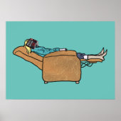 Funny Book Lover Poster (Vorne)