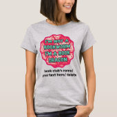 Funny Book Lover Quote Retro Typografie - Custom T-Shirt (Vorderseite)