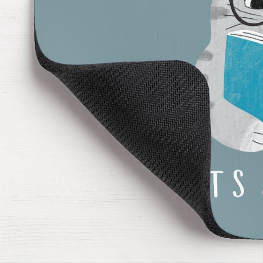 Funny Book Lover Reading Cat Mousepad (Ecke)