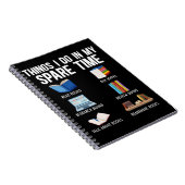 Funny Book Lover Spaß Bookworm Reader Notizblock (Rechte Seite)