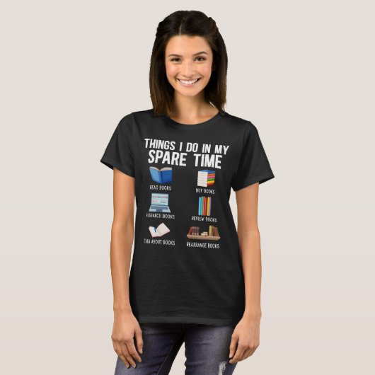 Funny Book Lover Spaß Bookworm Reader T-Shirt (Vorne ganz)