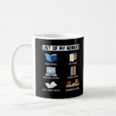Funny Book Lover Spaß Bookworm Reading Kaffeetasse (Links)