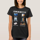 Funny Book Lover Spaß Bookworm Reading T-Shirt (Vorderseite)