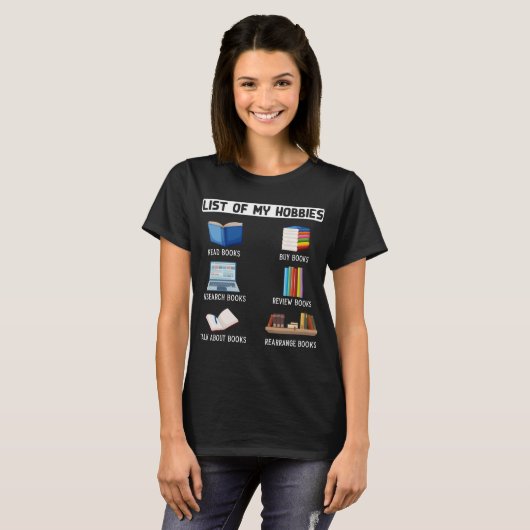 Funny Book Lover Spaß Bookworm Reading T-Shirt (Vorne ganz)