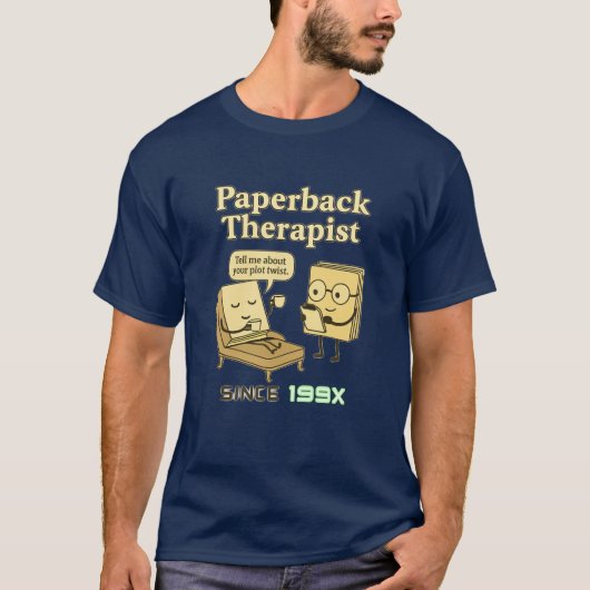 Funny Book Lover T - Shirt | Retro Literary Spaß (Vorderseite)