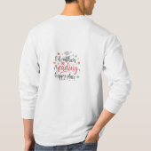 Funny Book Lover T-Shirt with Modern Script Quote (Rückseite)