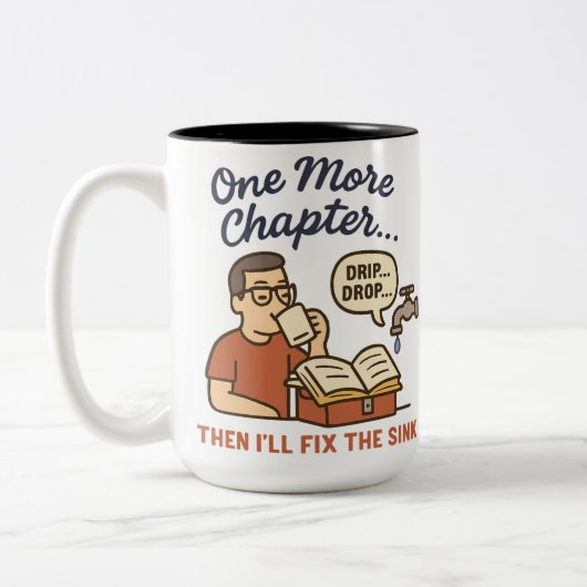 Funny Book Lover Tasse - Noch ein Kapitel (Links)