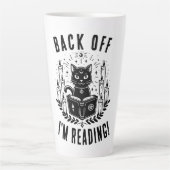 Funny Book Lovers Back Off Ich lese Milchtasse (Vorderseite)