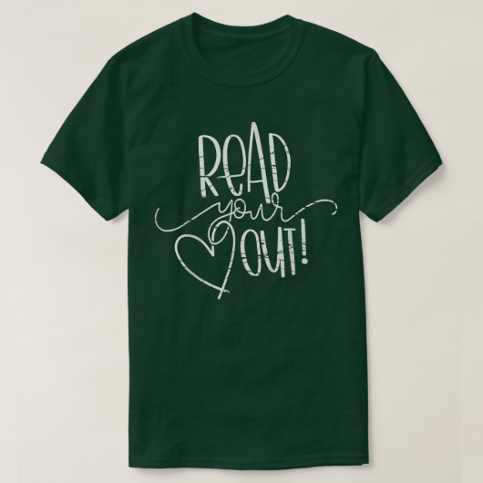 funny book lovers read your heart out Long T-Shirt (Design vorne)