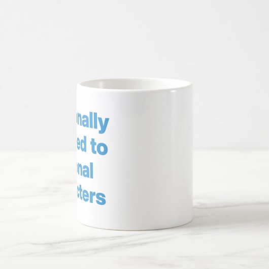 Funny Book Lovers Zitat über blaue moderne Typogra Kaffeetasse (Mittel)