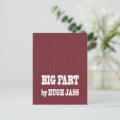 FUNNY BOOK NAMES : Pronounce Loud LOWPRICE GIFTS Postkarte (Stehend Vorderseite)