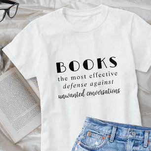 Funny Book Nerd Introvertieren Bookish Bookworm Sp T-Shirt