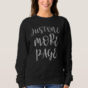 Funny Book Night Reading Pajama Bookworm Sweatshirt