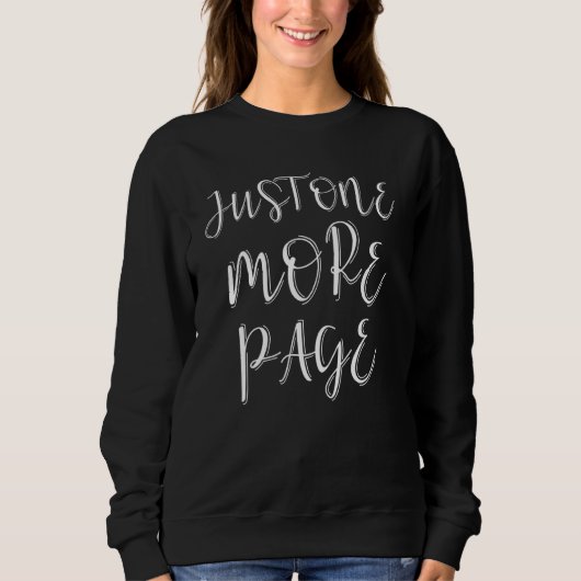 Funny Book Night Reading Pajama Bookworm Sweatshirt (Vorderseite)