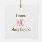 Funny Book Pub | Bücher und Weihnachtskaffee Keramikornament (Rückseite)