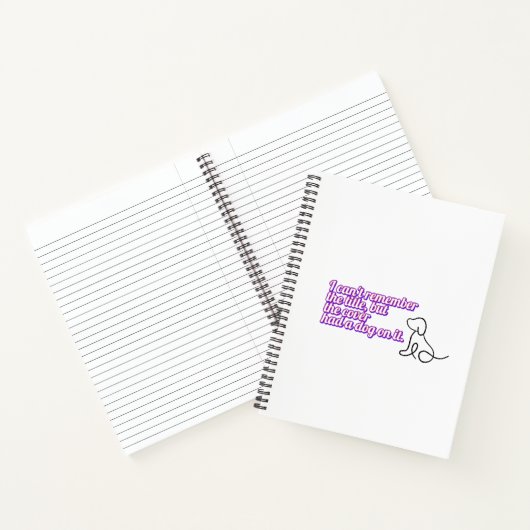 Funny Book Quote Spiral Notebook Notizblock (Innenseite)