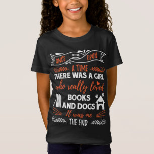 Funny Book Reader Dog Lover Schönes Niedliches Ges T-Shirt