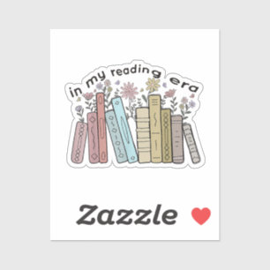 Funny Book Reader Zitat in meiner Leserzeit Groovy Aufkleber