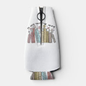 Funny Book Reader Zitat in meiner Leserzeit Groovy Flaschenkühler (Rückseite)