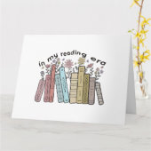 Funny Book Reader Zitat in meiner Leserzeit Groovy Karte (Gelbe Blume)