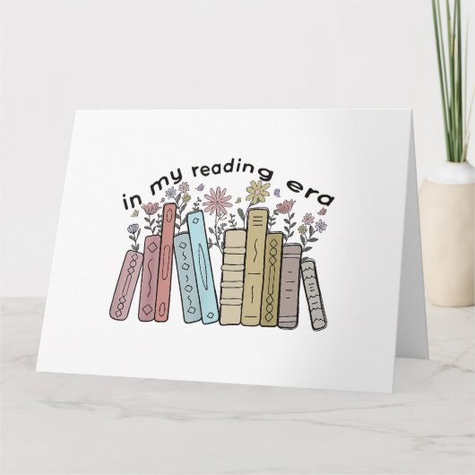 Funny Book Reader Zitat in meiner Leserzeit Groovy Karte (Vorderseite)
